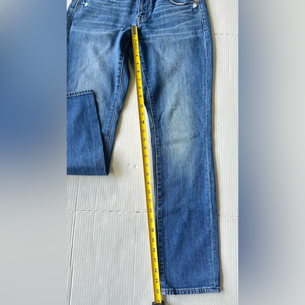 Madewell Jeans Women’s‎ 26 The Slim Boy Jean Distressed Denim Straight - Picture 7 of 8